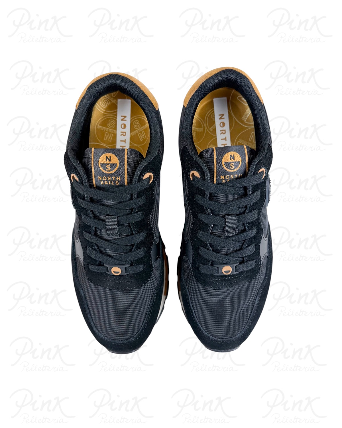 NORTH SAILS Man Route Classic Sneaker M-NS25M114 829 Black/Brown - immagine 5