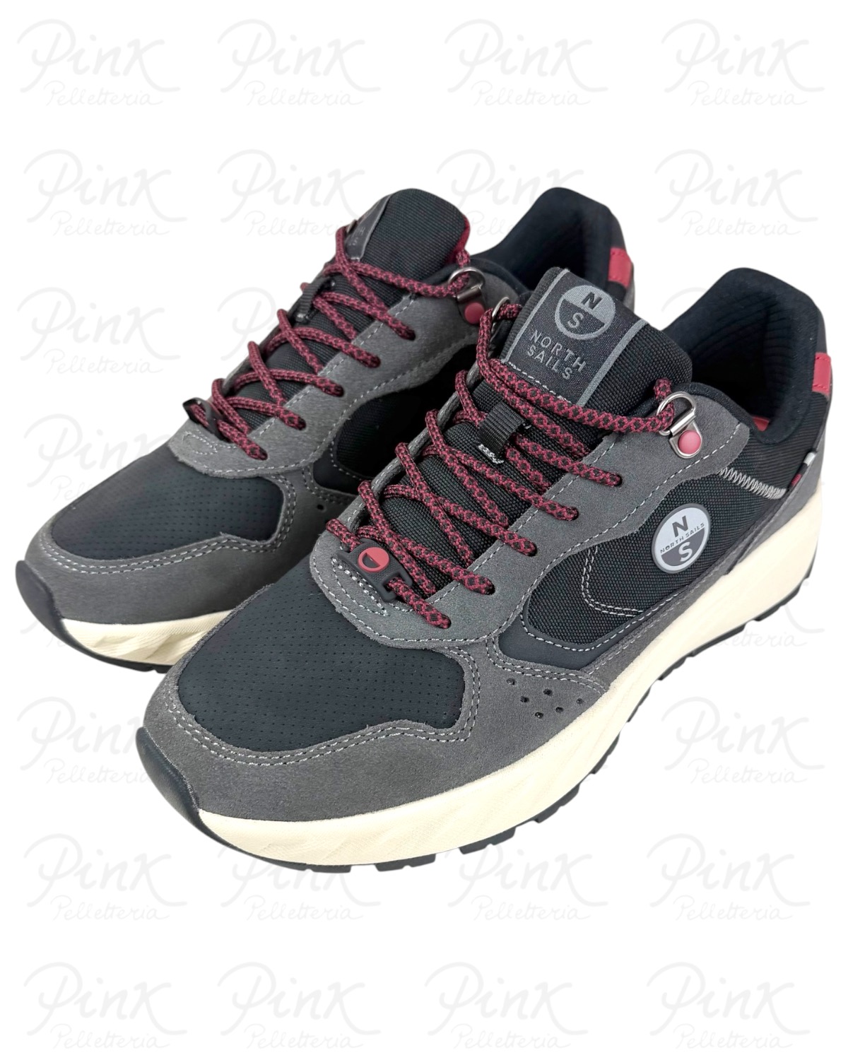 NORTH SAILS Man Wind Plain Sneaker M-NS62M103 810 Grey/Black - immagine 3