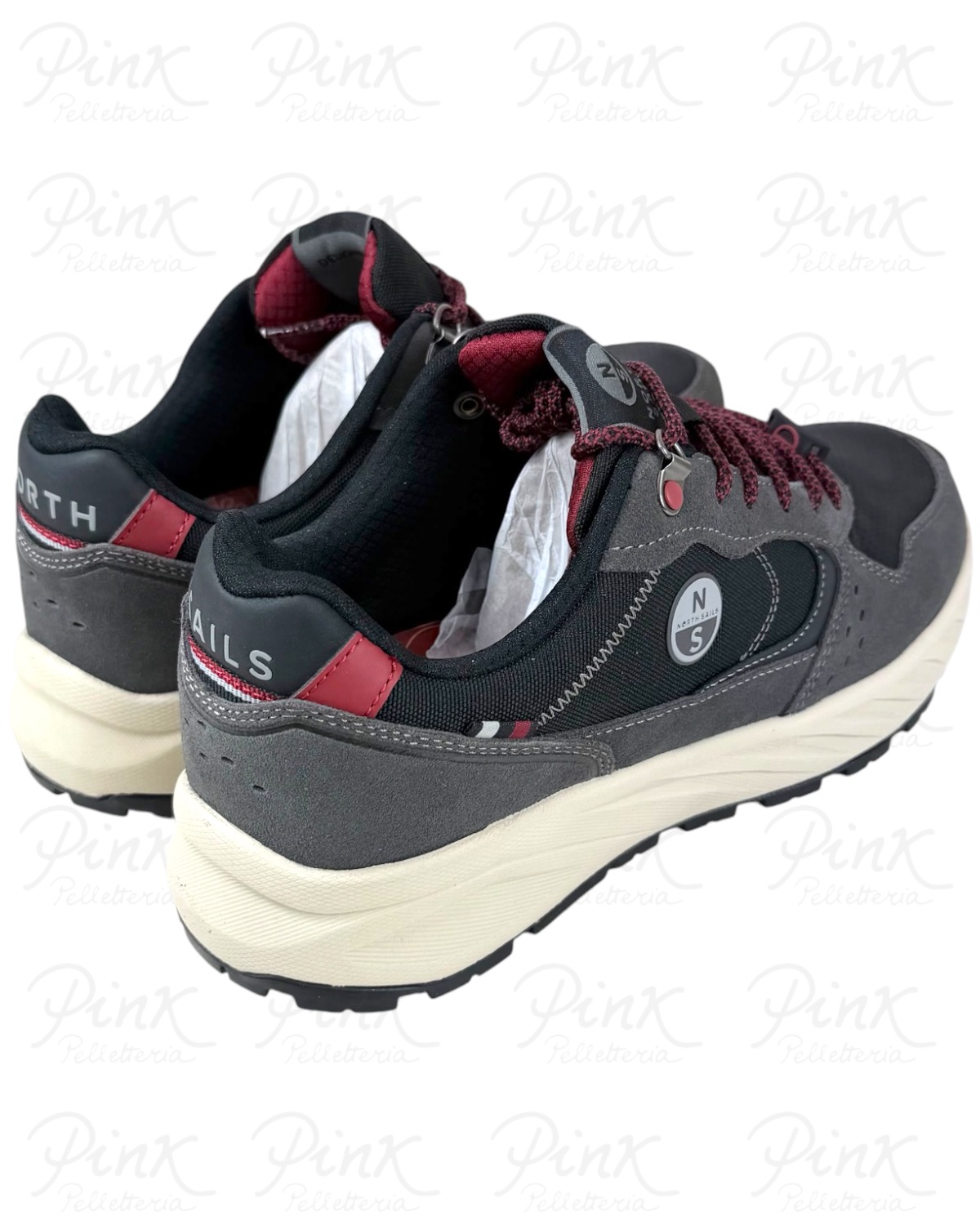 NORTH SAILS Man Wind Plain Sneaker M-NS62M103 810 Grey/Black - immagine 4