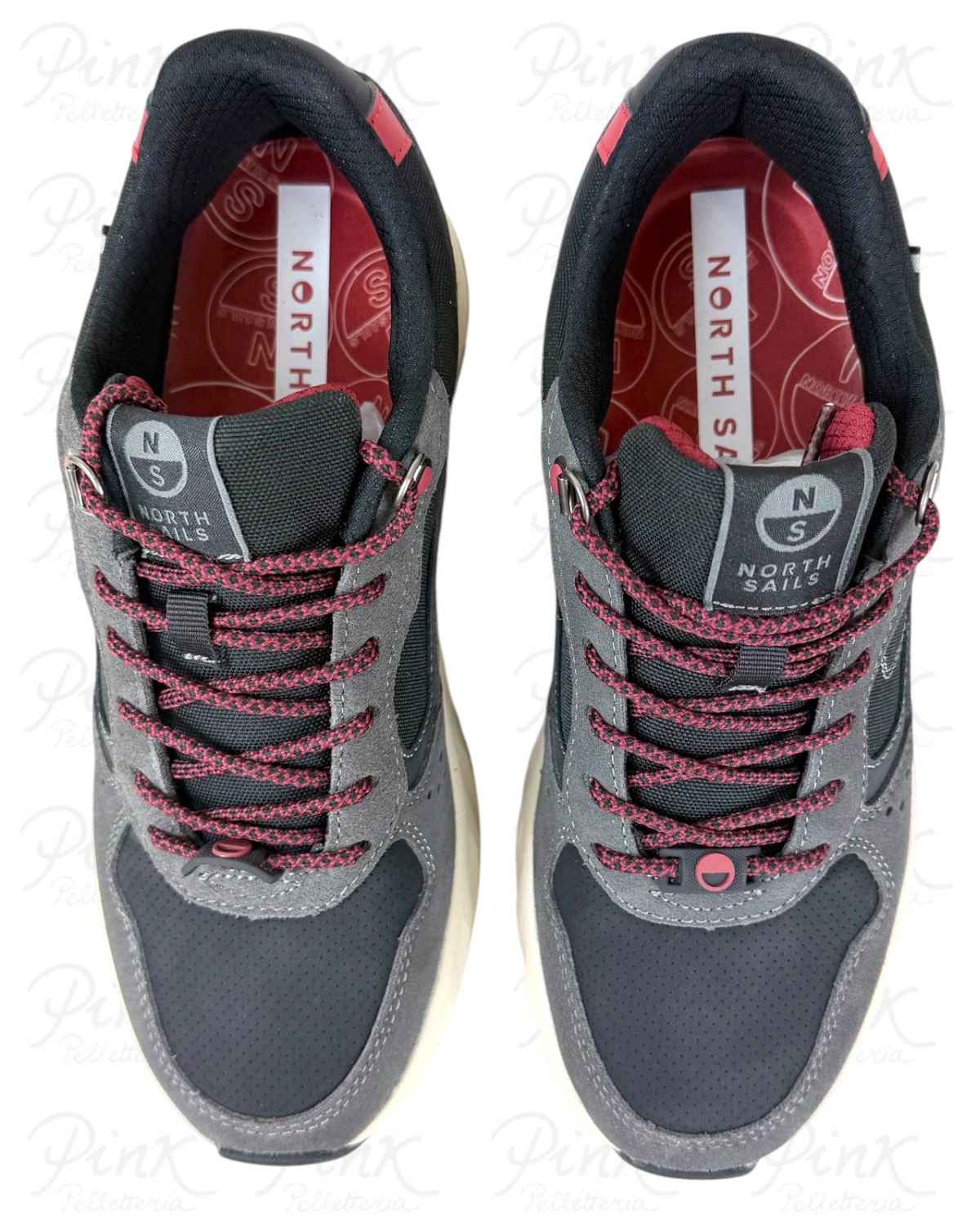 NORTH SAILS Man Wind Plain Sneaker M-NS62M103 810 Grey/Black - immagine 5