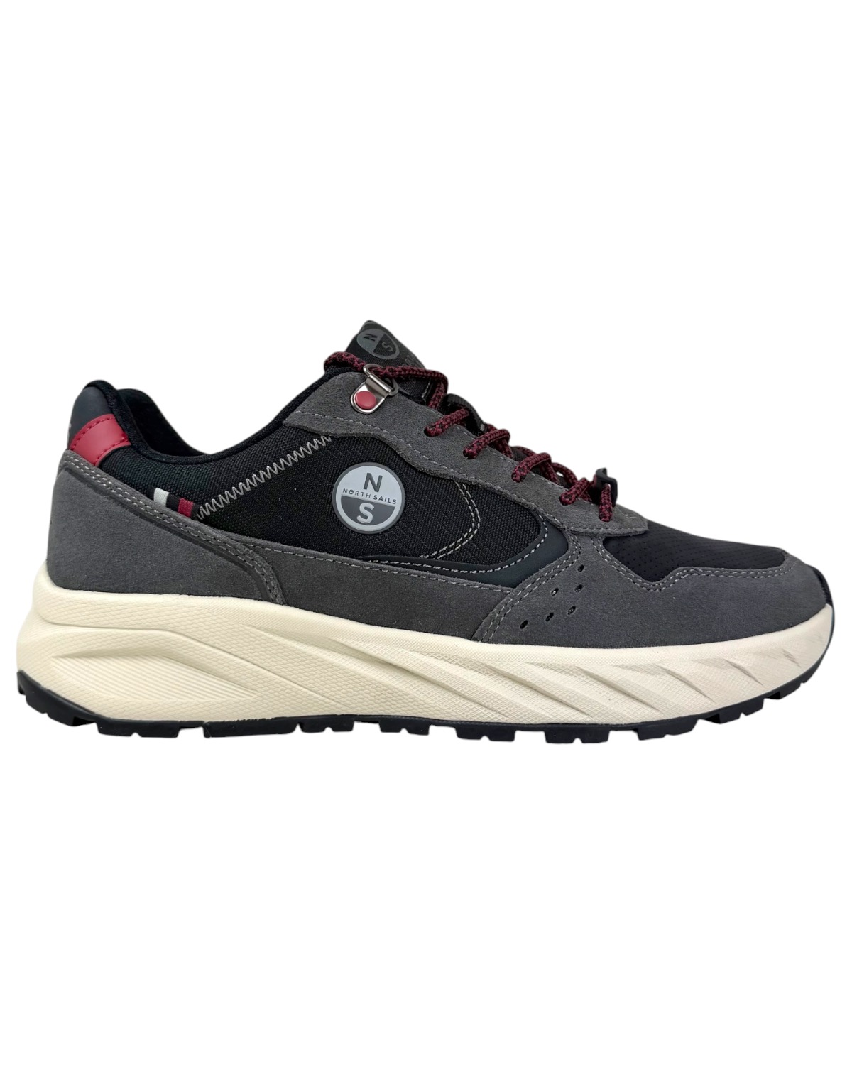 NORTH SAILS Man Wind Plain Sneaker M-NS62M103 810 Grey/Black