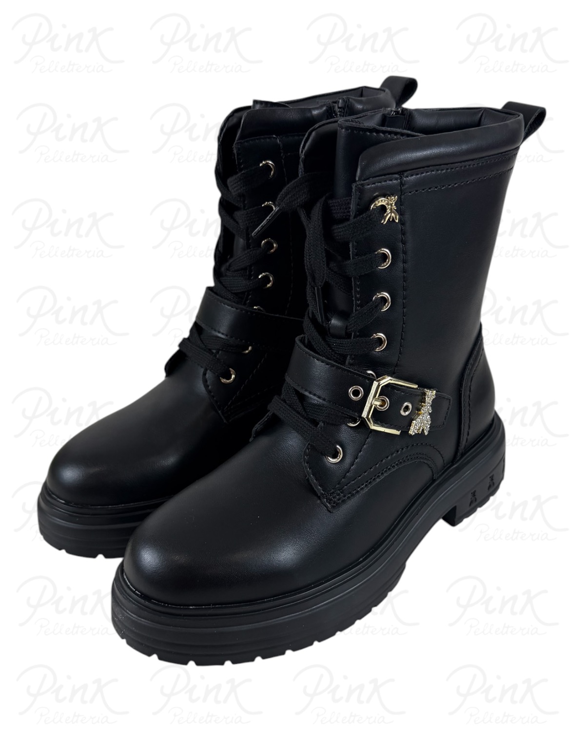 PATRIZIA PEPE Flyeva Anfibio Strass PJ456.31 Nero - immagine 3