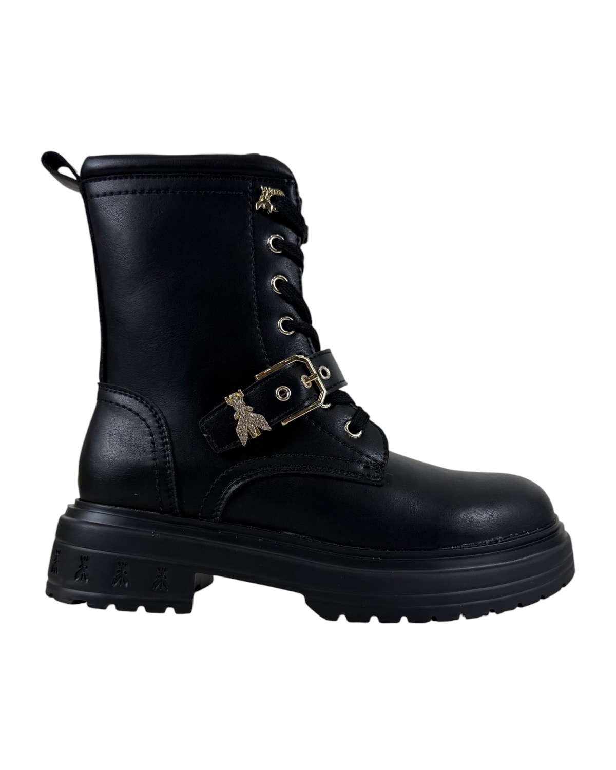 PATRIZIA PEPE Flyeva Anfibio Strass PJ456.31 Nero