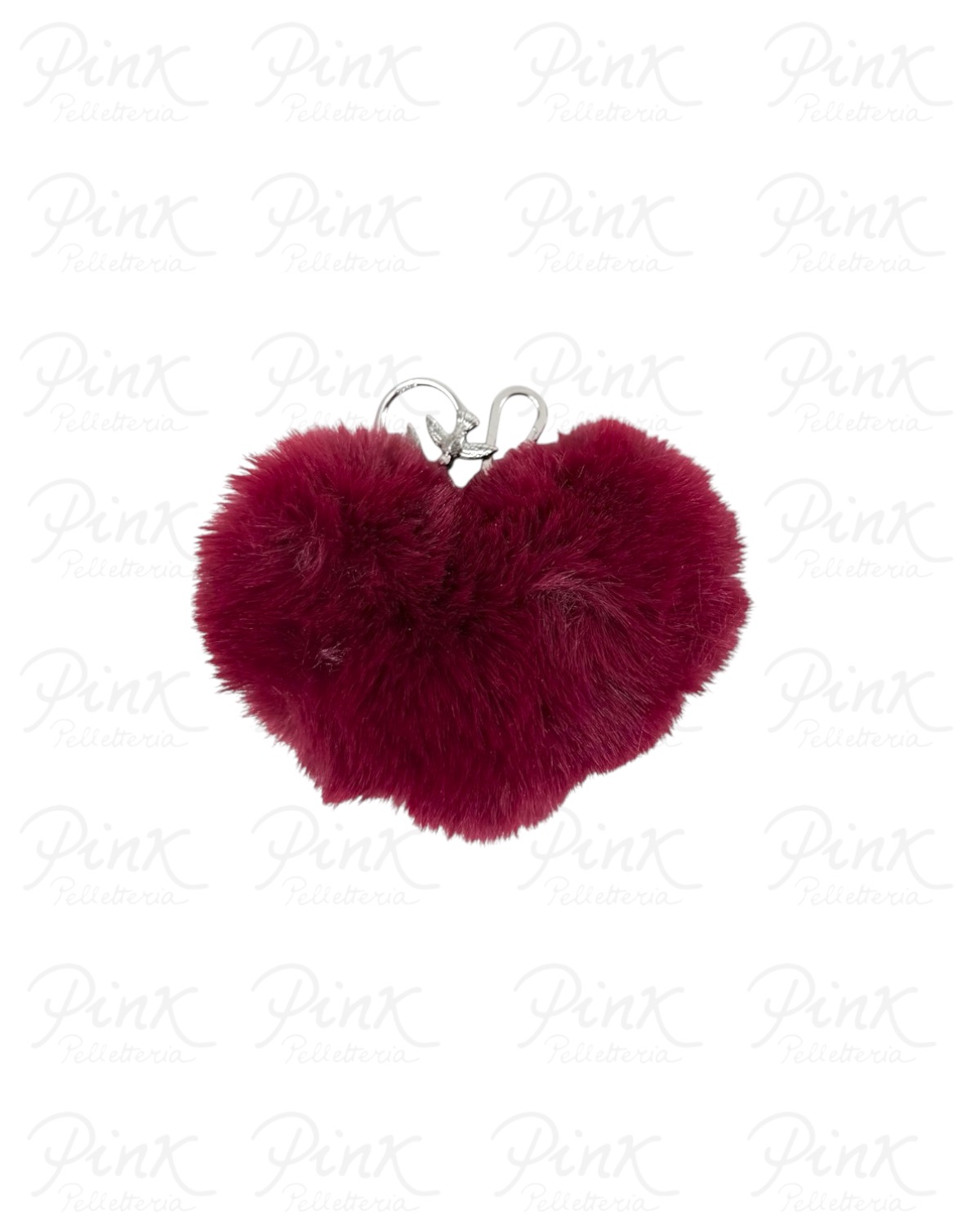 PINKO Heart Charms 107407-A3K2-W45N Viola Magenta-Shiny Nickel