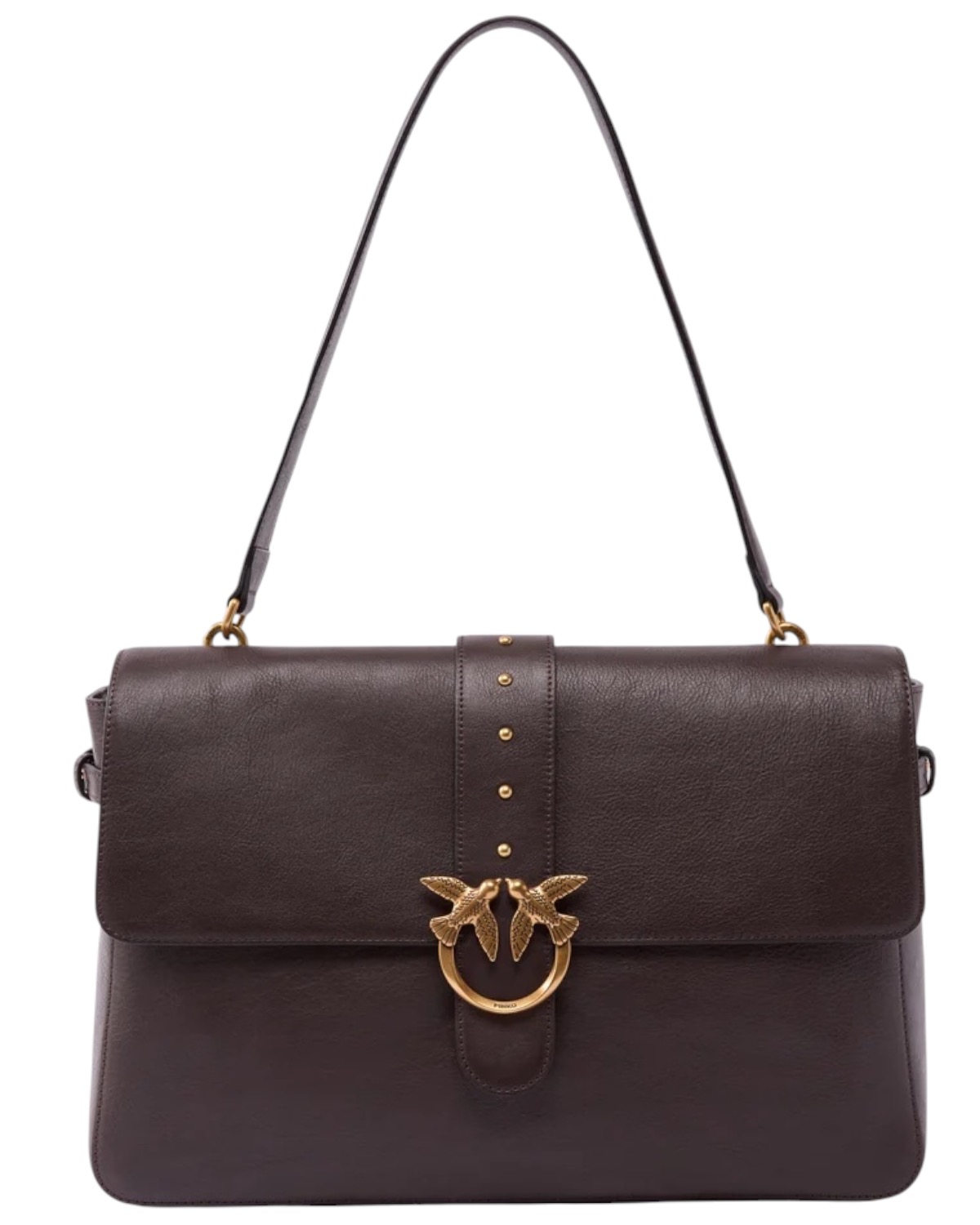 PINKO Love One Extra Slouchy 105067-A2JG-M12Q Marrone Marasca-Antique Gold