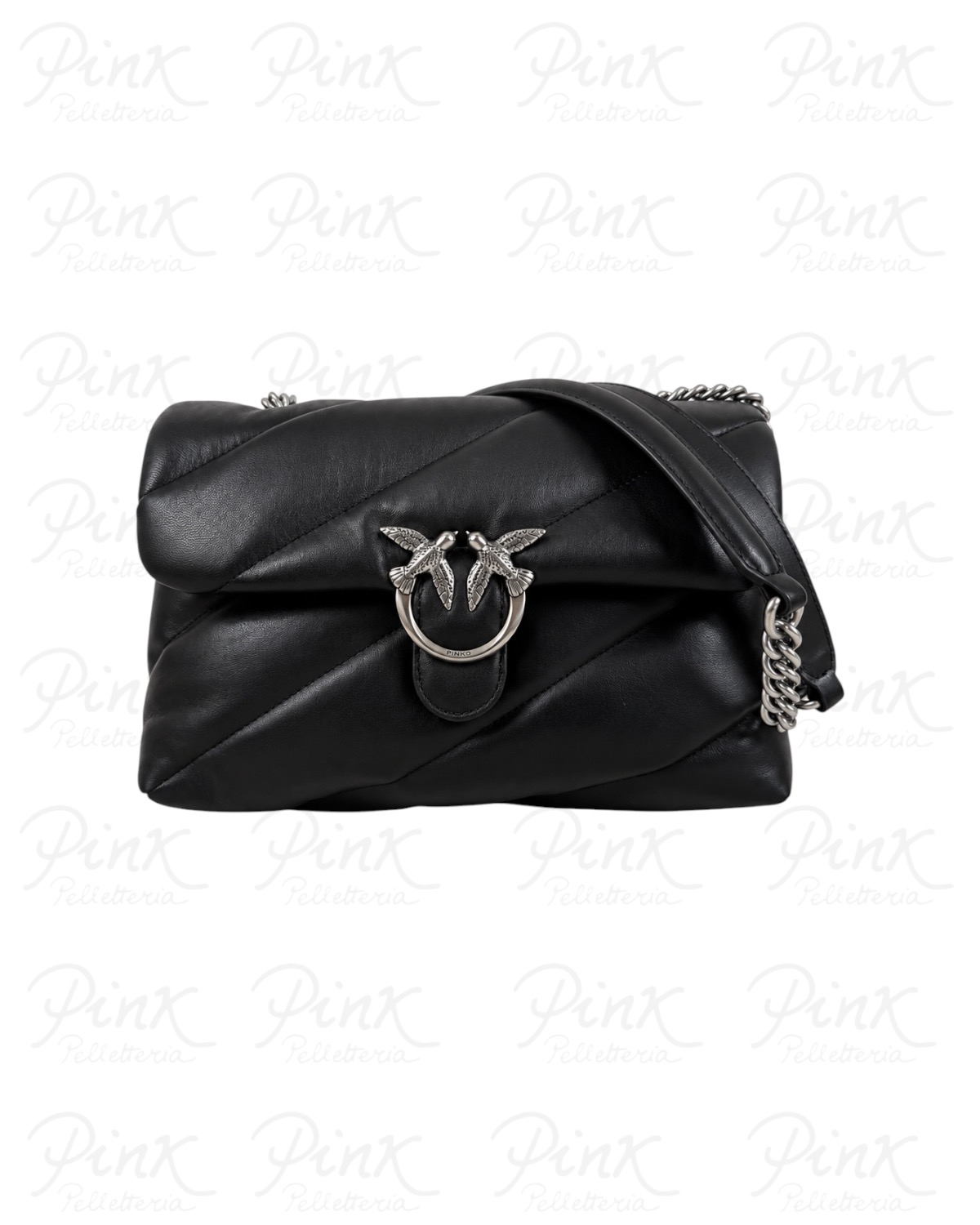 PINKO Love Puff Classic 107616-A0F2-Z99O Nero-Old Silver