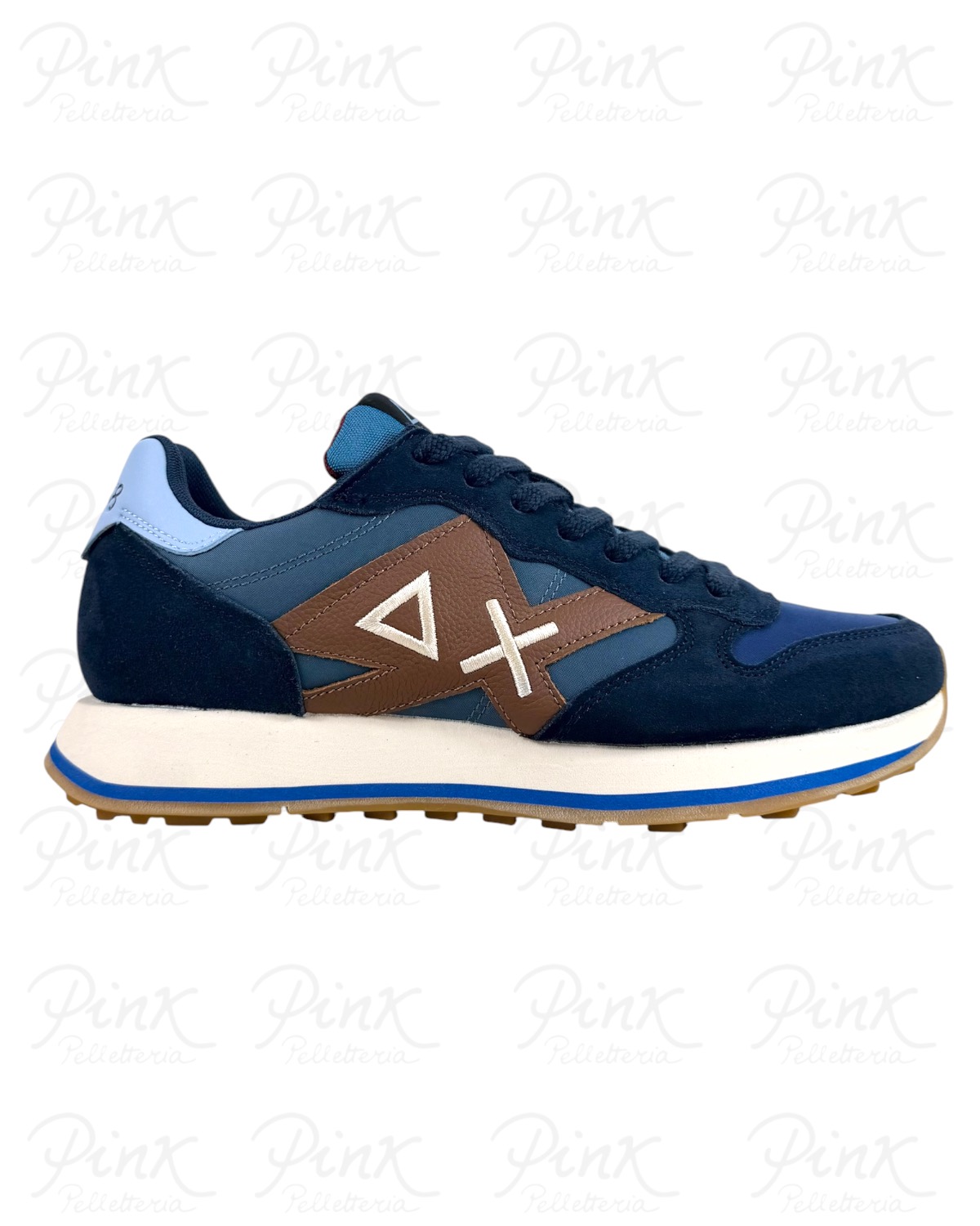 SUN68 Man Jaki 2.0 Bicolor Sneaker BZ46122 07 Navy Blue