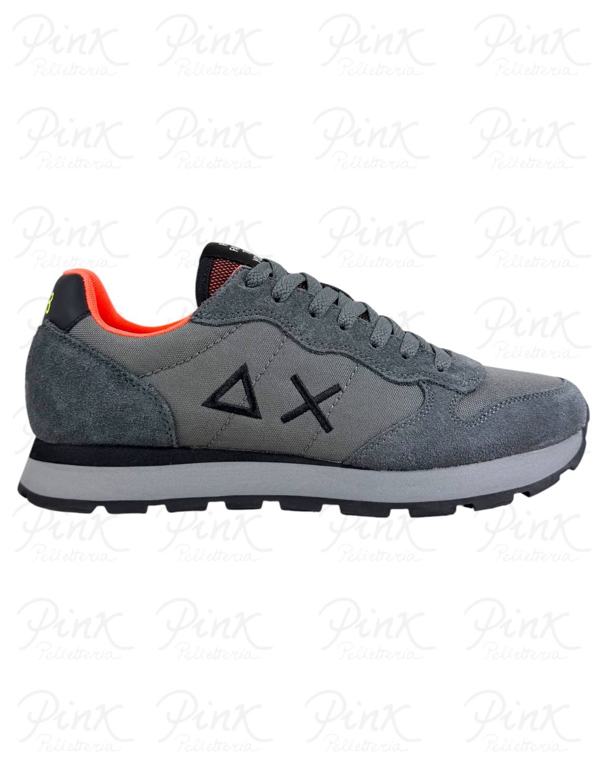 SUN68 Man Tom Fluo Sneaker BZ46102 47 Grigio Scuro