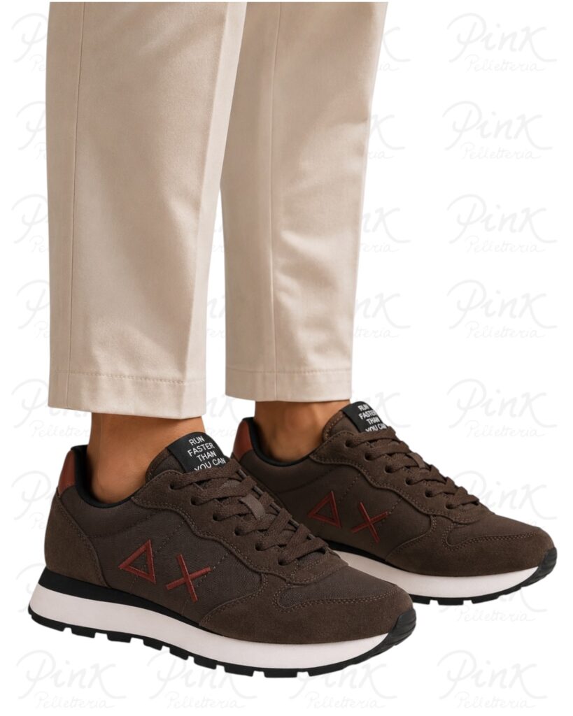 SUN68 Man Tom Solid Sneaker BZ46101 08 Marrone