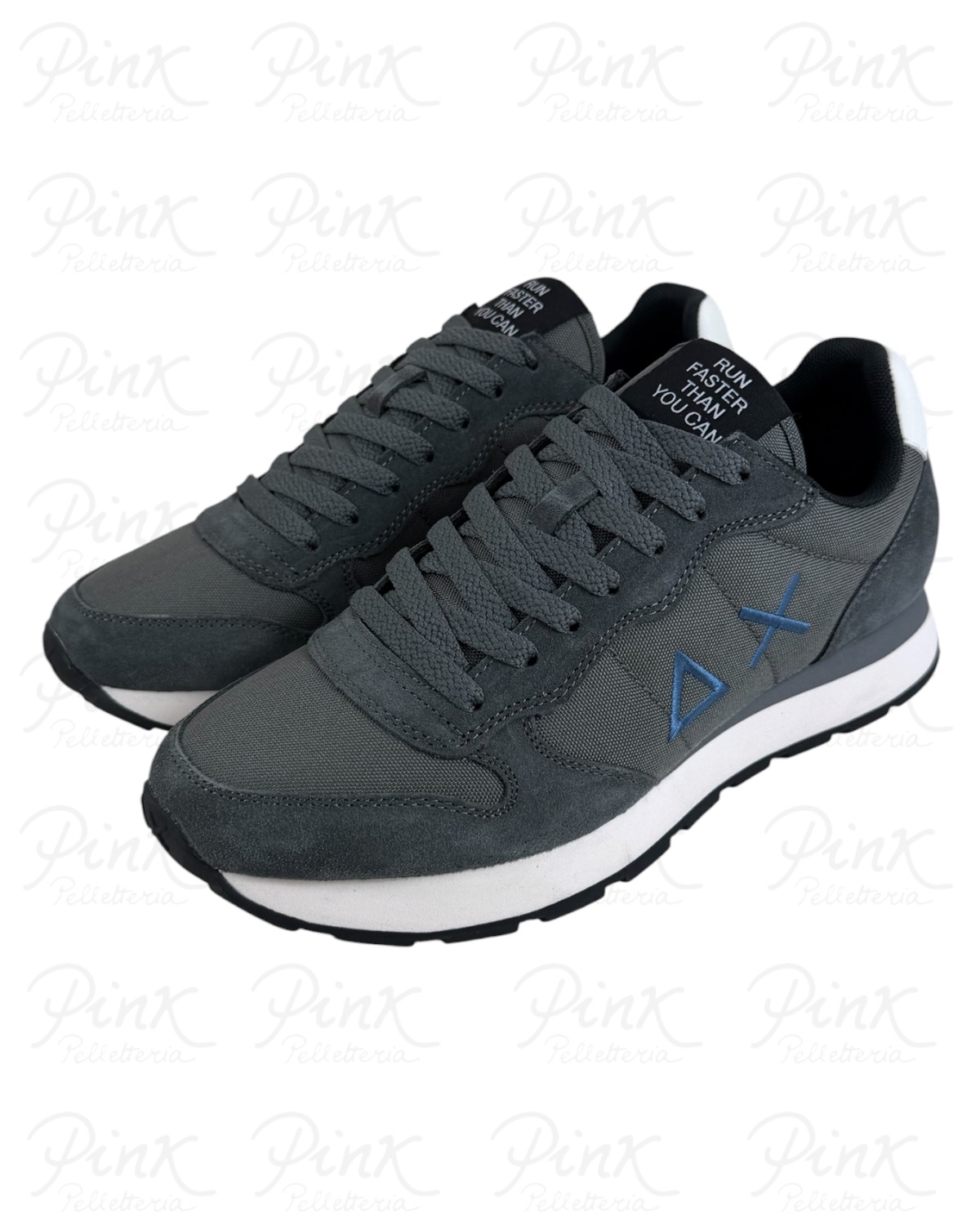 SUN68 Man Tom Solid Sneaker BZ46101 47 Grigio Scuro - immagine 3