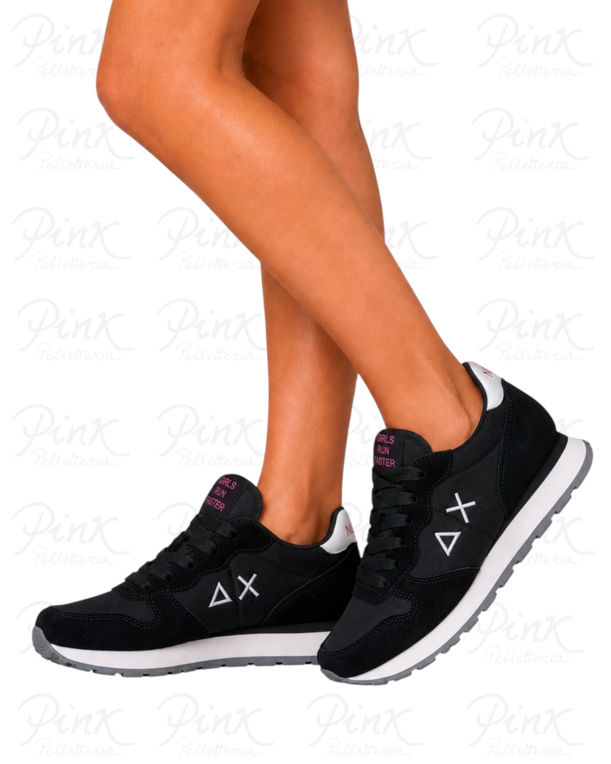 SUN68 Woman Ally Solid Sneaker BZ46201 11 Nero - immagine 2