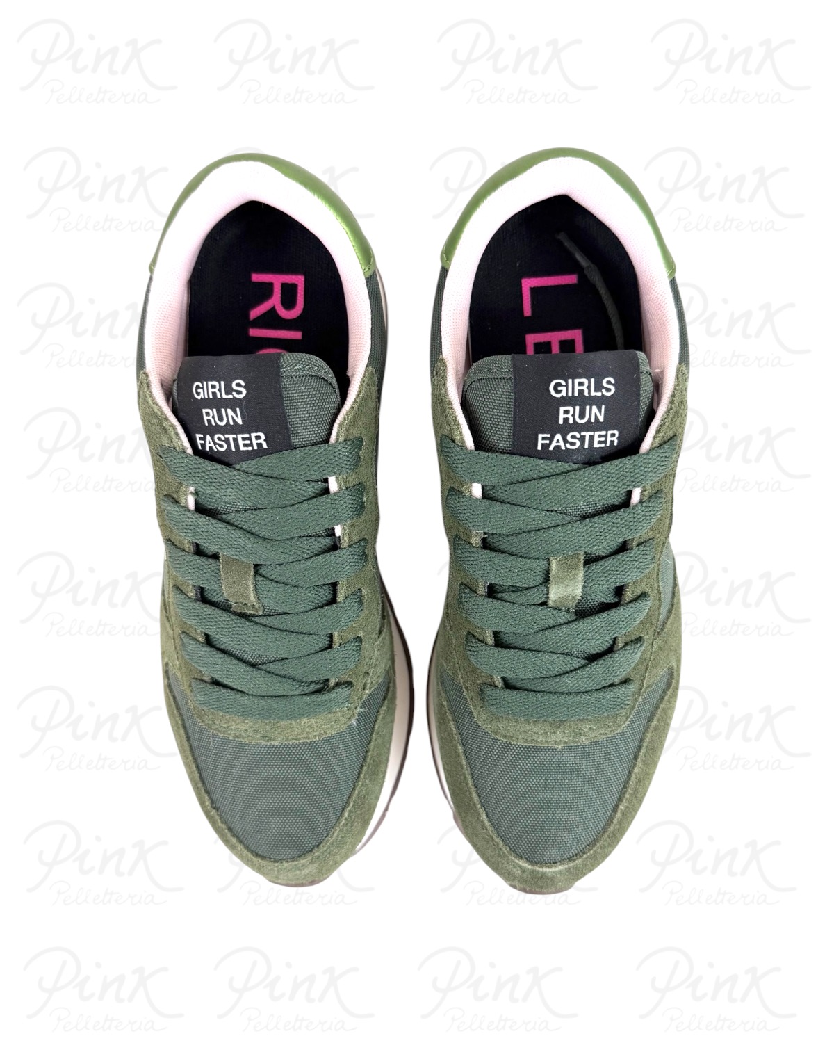 SUN68 Woman Ally Solid Sneaker BZ46201 74 Militare Scuro - immagine 5