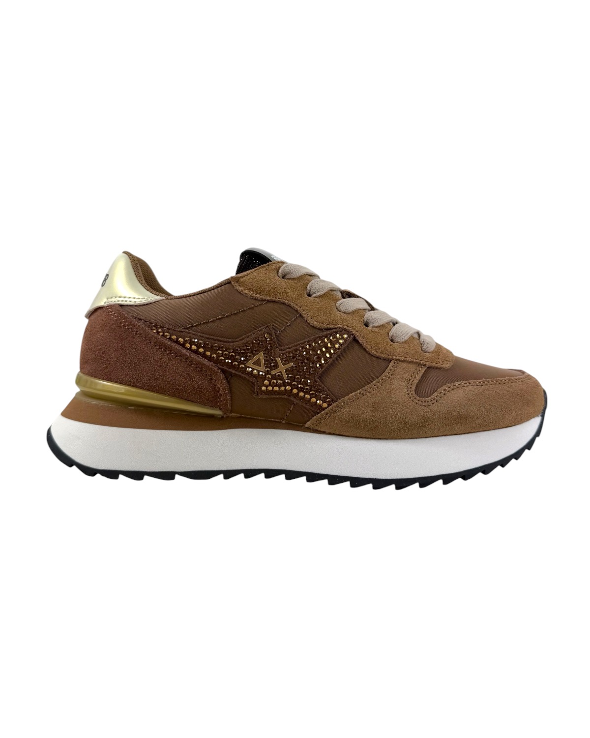 SUN68 Woman Stargirl Strass Logo Sneaker BZ46223 93 Volpe