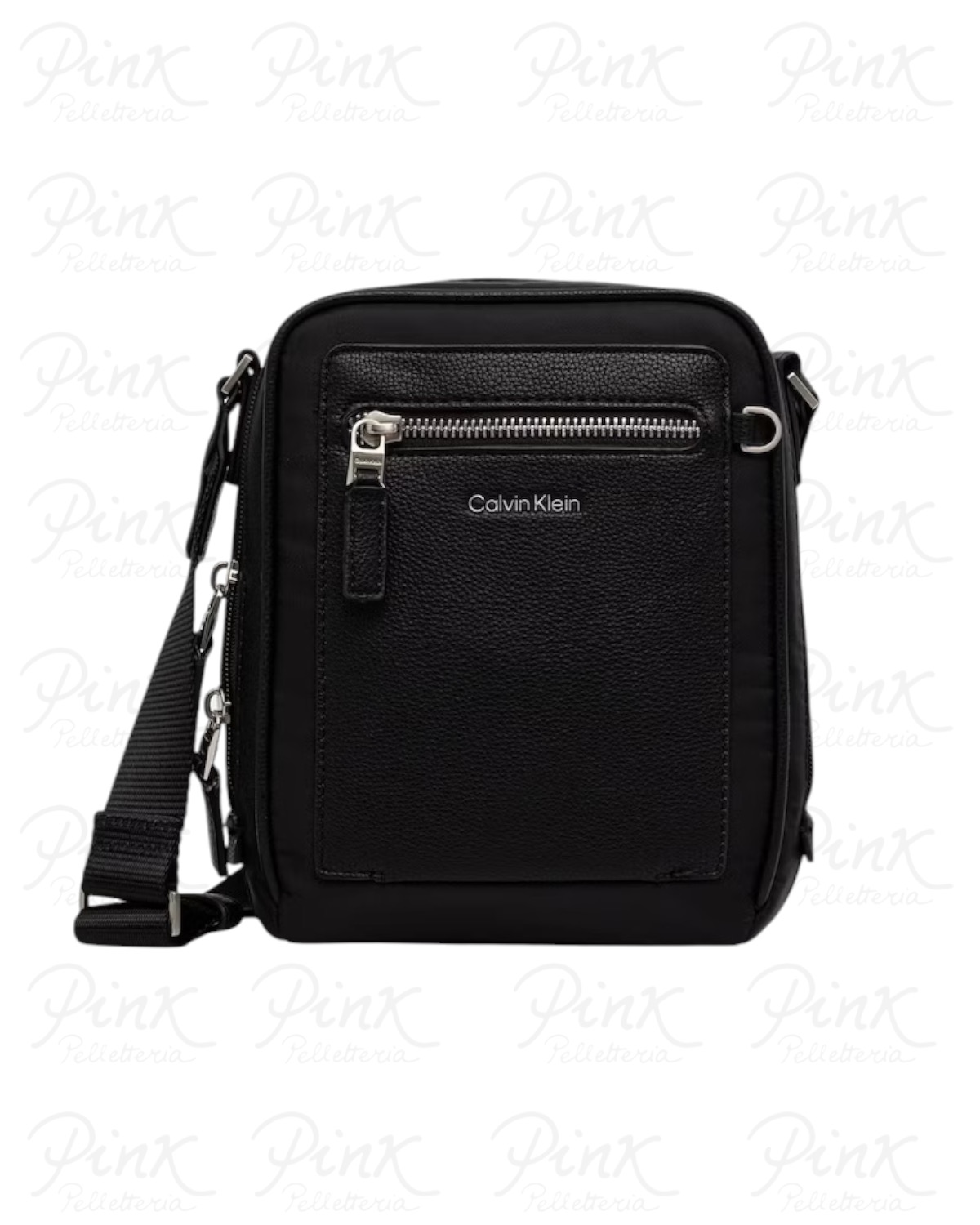 CALVIN KLEIN Man Raised Logo Reporter LV04D3500G UB1 Black