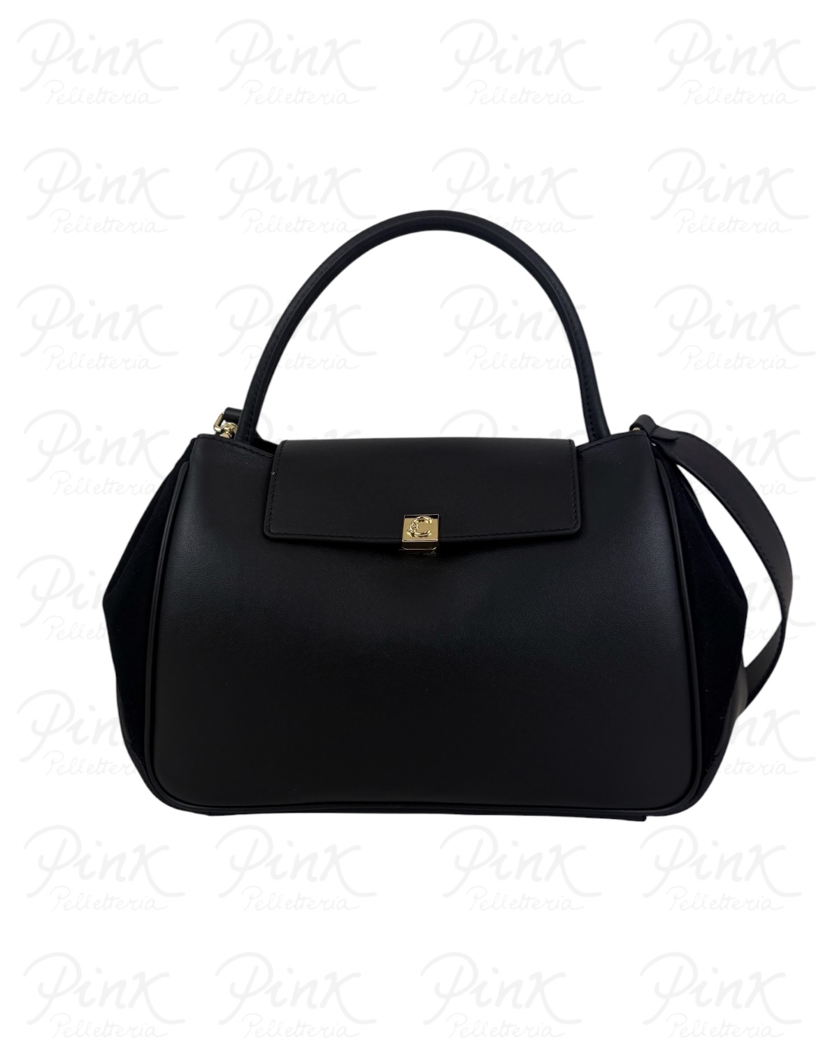 COCCINELLE Pansy Bimateria Top Handle Media E1V60180201 001 Noir/Noir