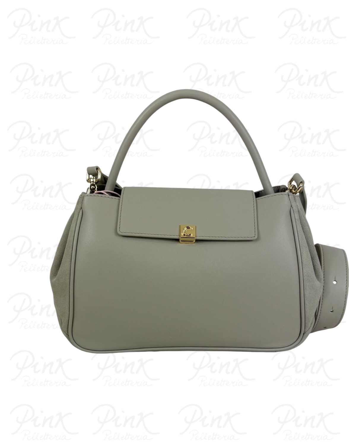 COCCINELLE Pansy Bimateria Top Handle Media E1V60180201 Y62 Eucalipto/Eucalipto