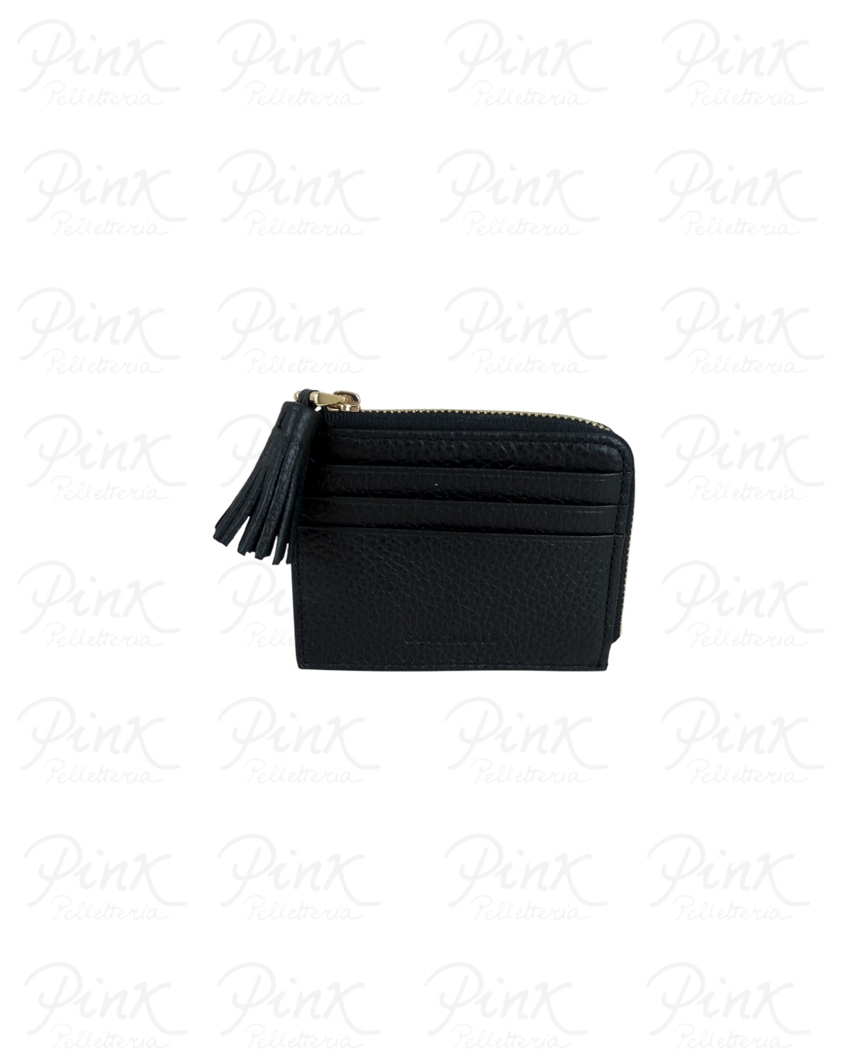 COCCINELLE Tassel Portacarte in Pelle E2MU0128901-001 Noir