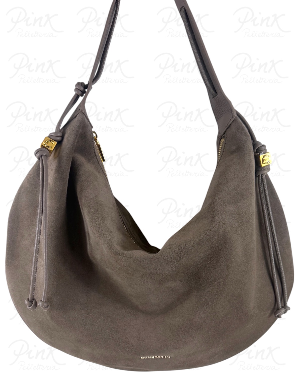 COCCINELLE Thess Suede Hobo Grande E1VCB130101 N59 Warm Taupe/Warm Taupe