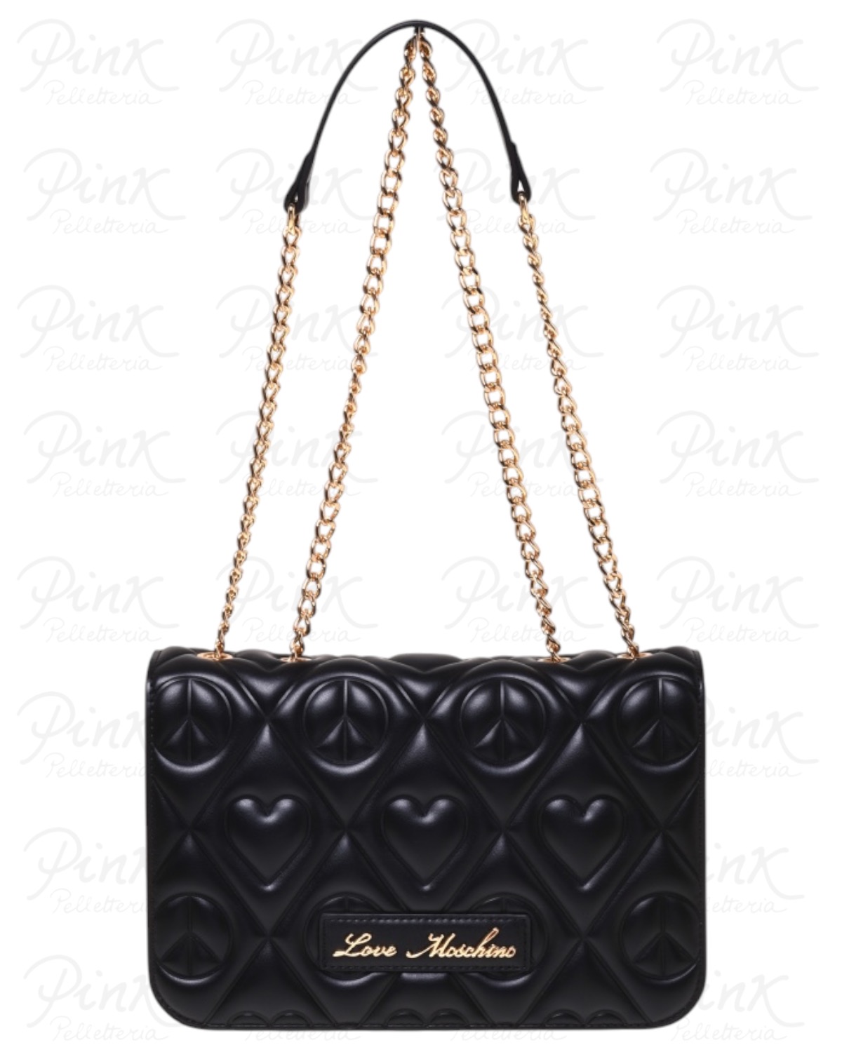 LOVE MOSCHINO Embossed Borsa Tracolla JC4262PP0P-KQ0-000 Nero