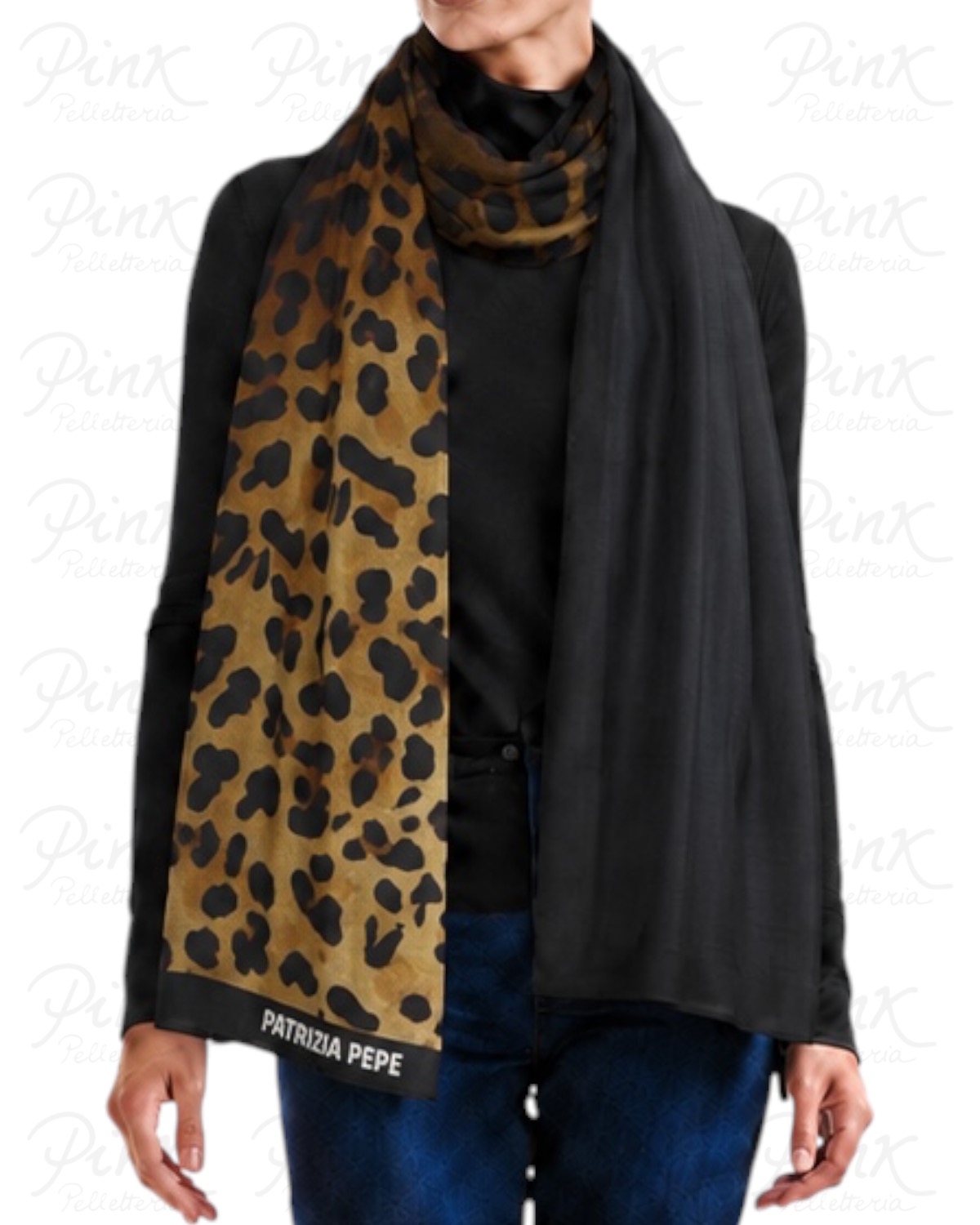 PATRIZIA PEPE Pashmina 8F0024 A0641 YA56 Leopard Print - immagine 2