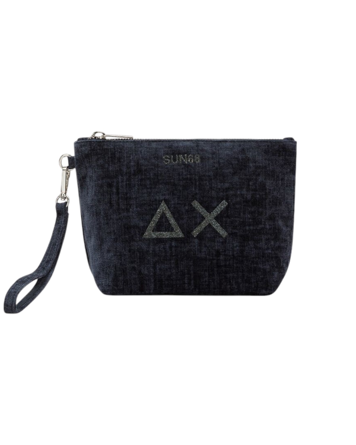 SUN68 Woman Velvet Mini Pouche W46202-07 Navy Blue