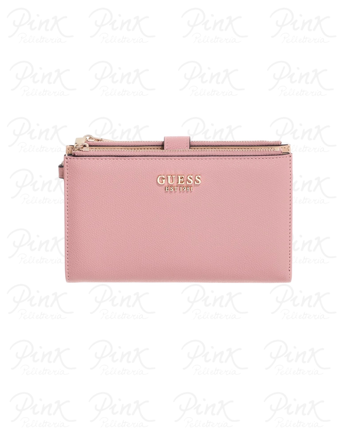 GUESS Amorette Double Zip Organizer SWBG7898157 RWO Rosewood