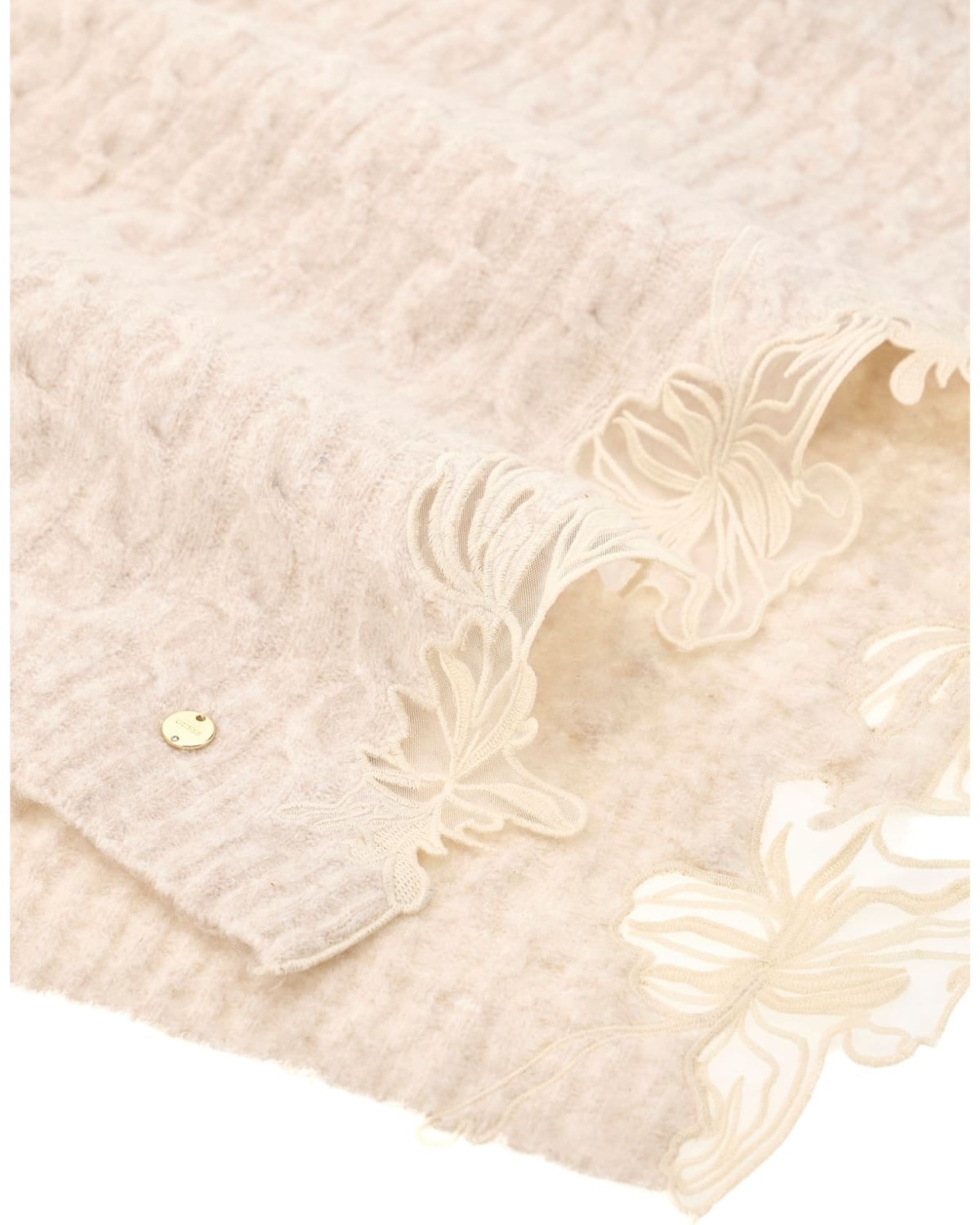 GUESS Knitted Scarf AW5671POL03 WHI White - immagine 4