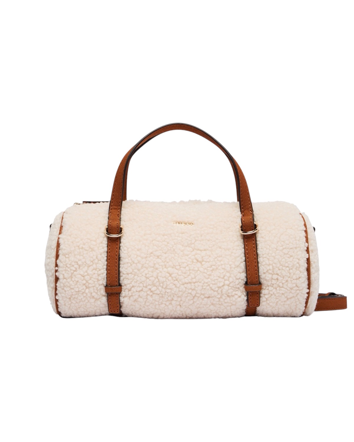 GUESS Taylor Mini Barrel Satchel HWWS2325760 OFC Off White/Cognac