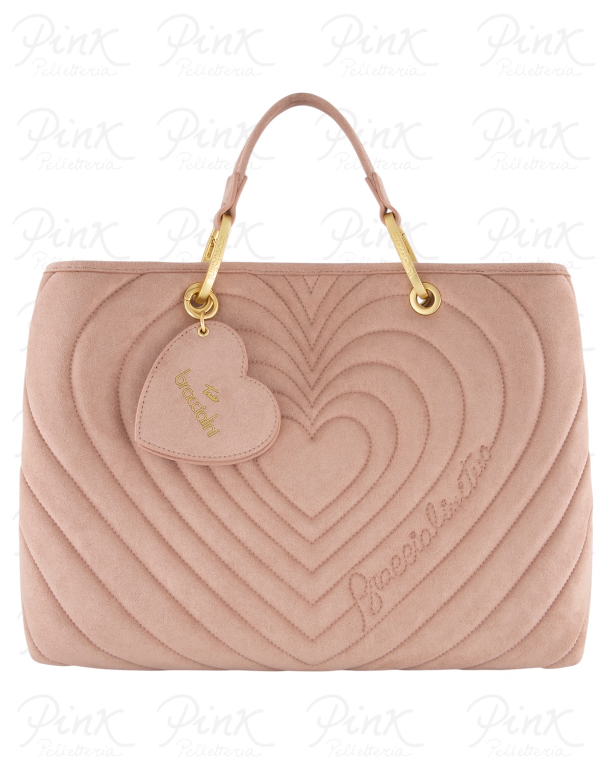 BRACCIALINI Beth Suede Borsa a Mano M. B19250-YY-422 Pink