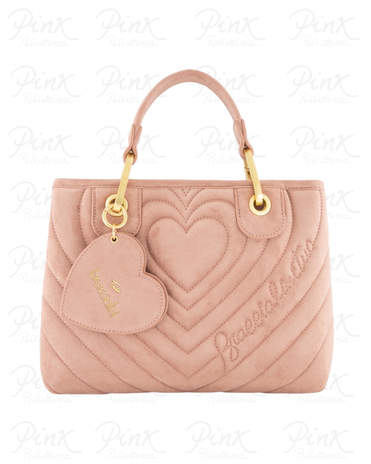 BRACCIALINI Beth Suede Borsa a Mano S. B19251-YY-422 Pink