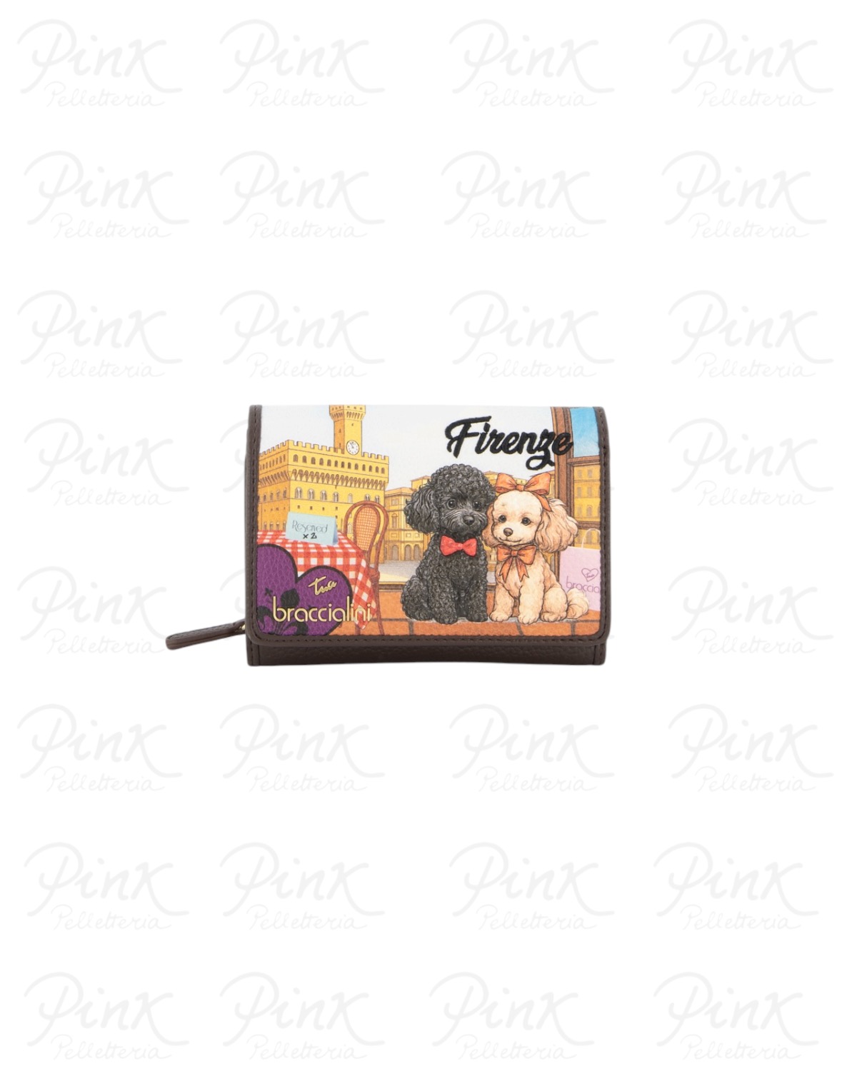 BRACCIALINI Cartoline Firenze Portafoglio B19170_126-CA-818 Multicolor