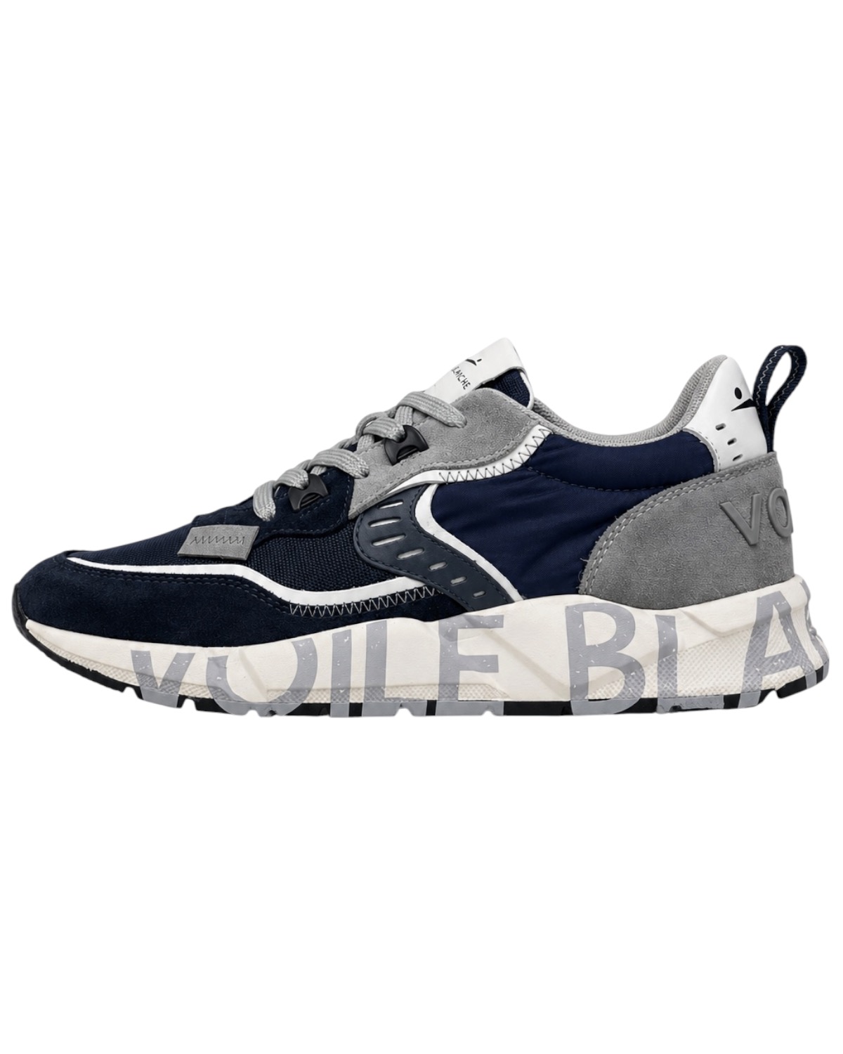 VOILE BLANCHE Man Club01 Sneaker 0012017465-16-1C05 Blue-Grey