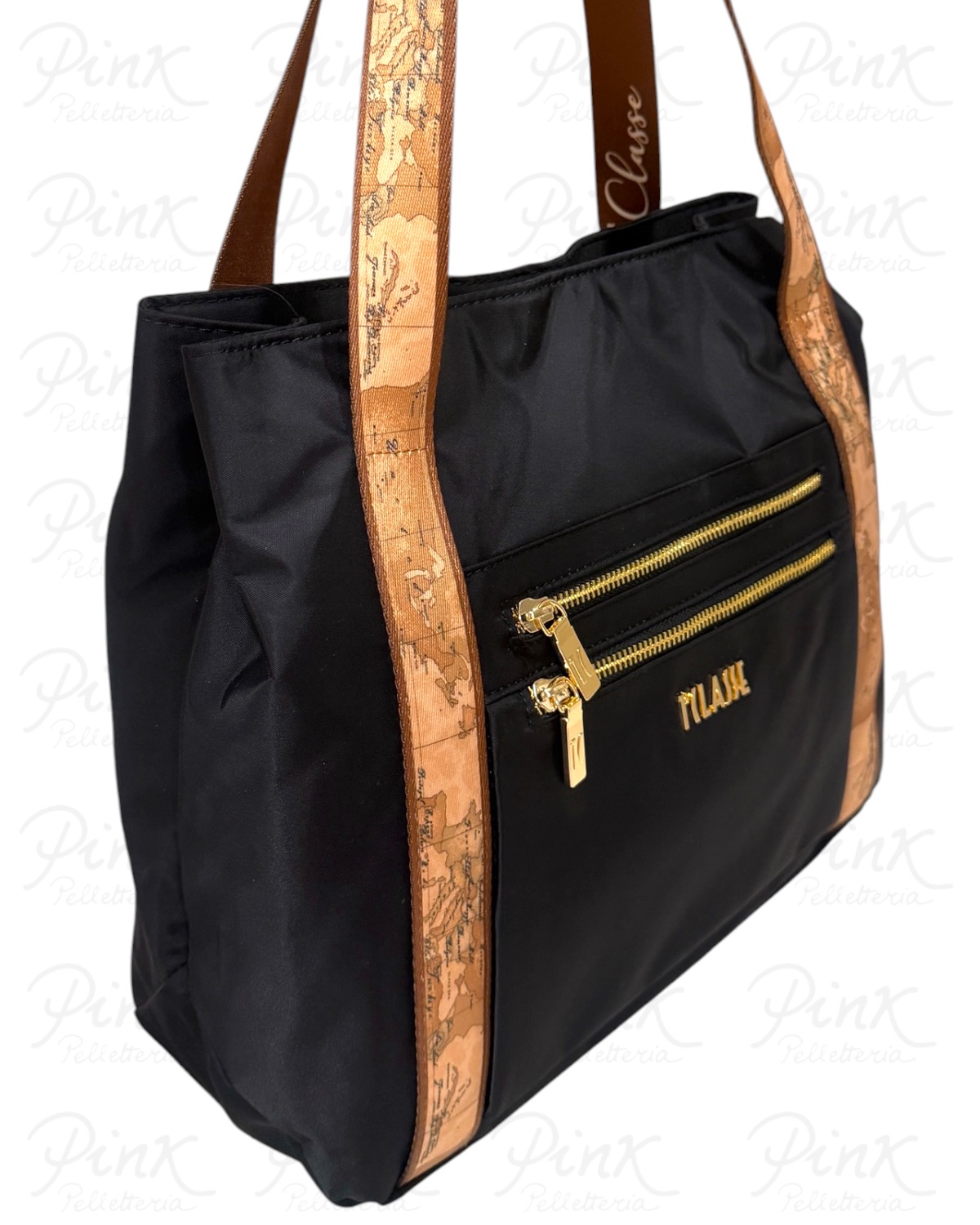 ALVIERO MARTINI PRIMA CLASSE Whisper Nylon Shopper LF91-9762-0001 Nero - immagine 2