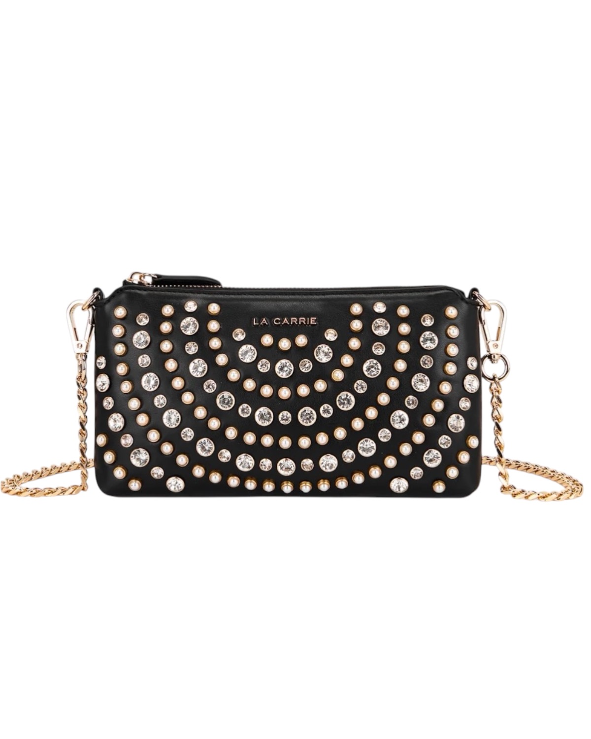 LA CARRIE Andromeda Double Wallet Bag 162M-AA-604-ECO Black/White