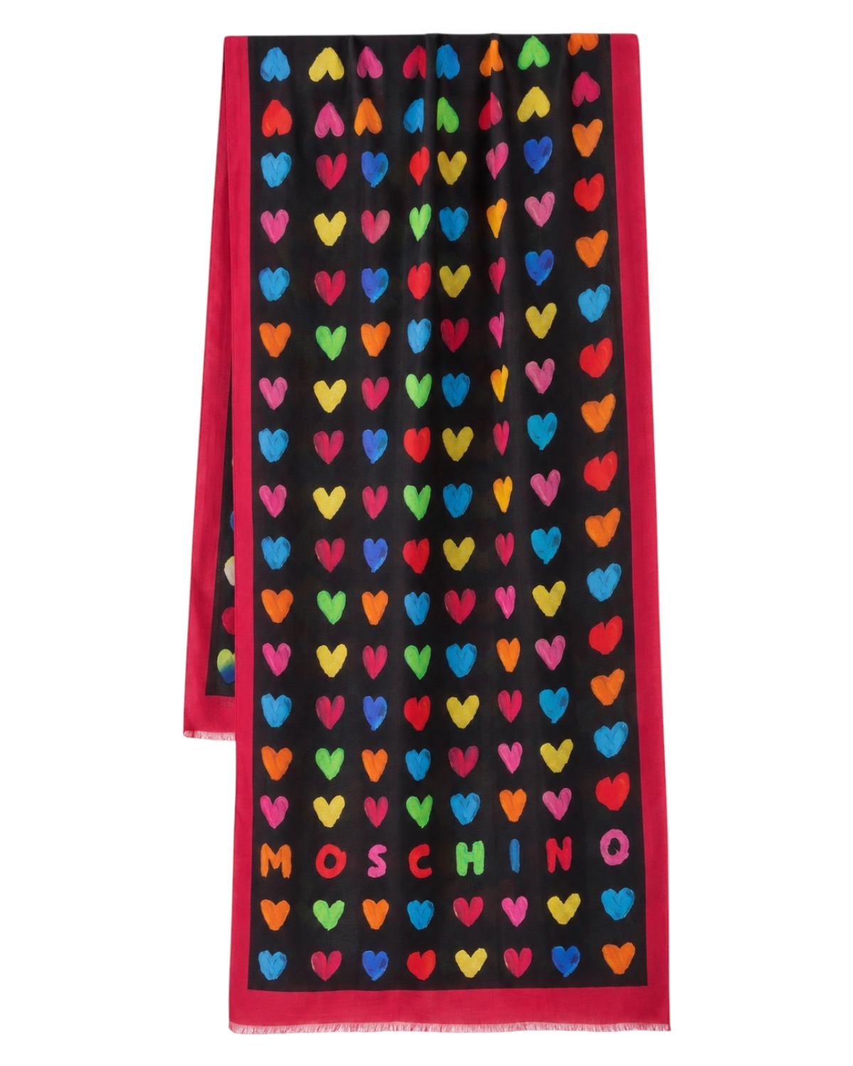 MOSCHINO Sciarpa 03314 M3457 003 Rosso