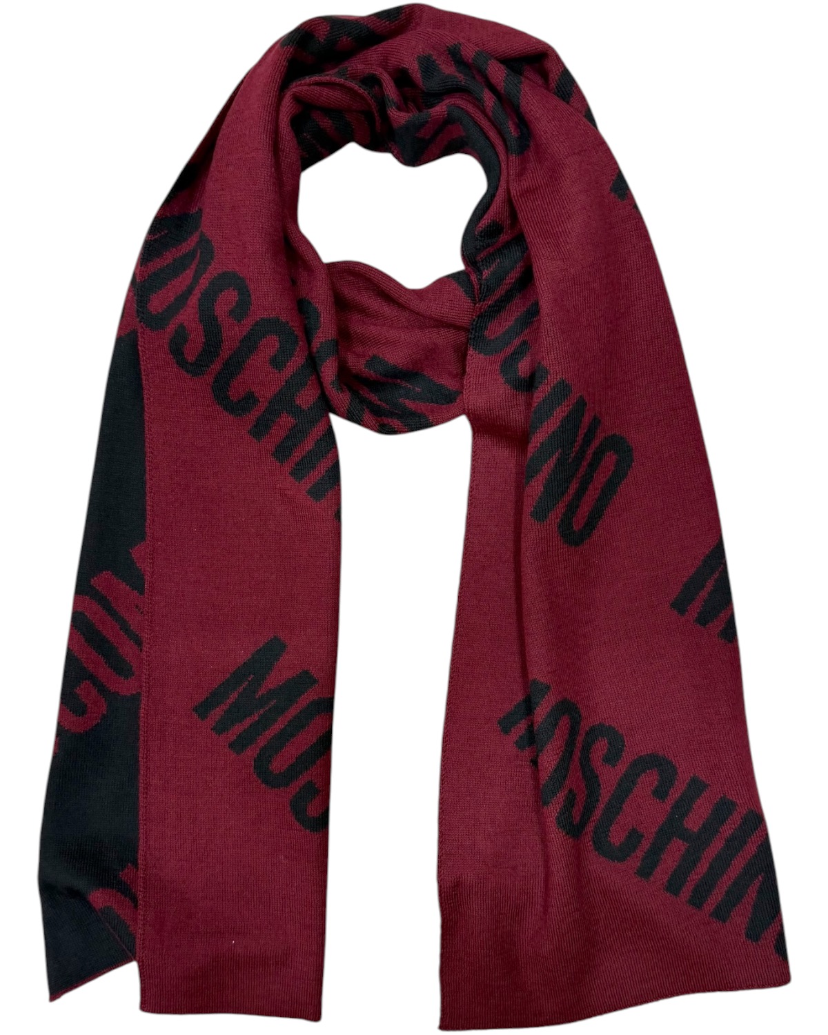 MOSCHINO Sciarpa 50240 M5855 010 Bordeaux