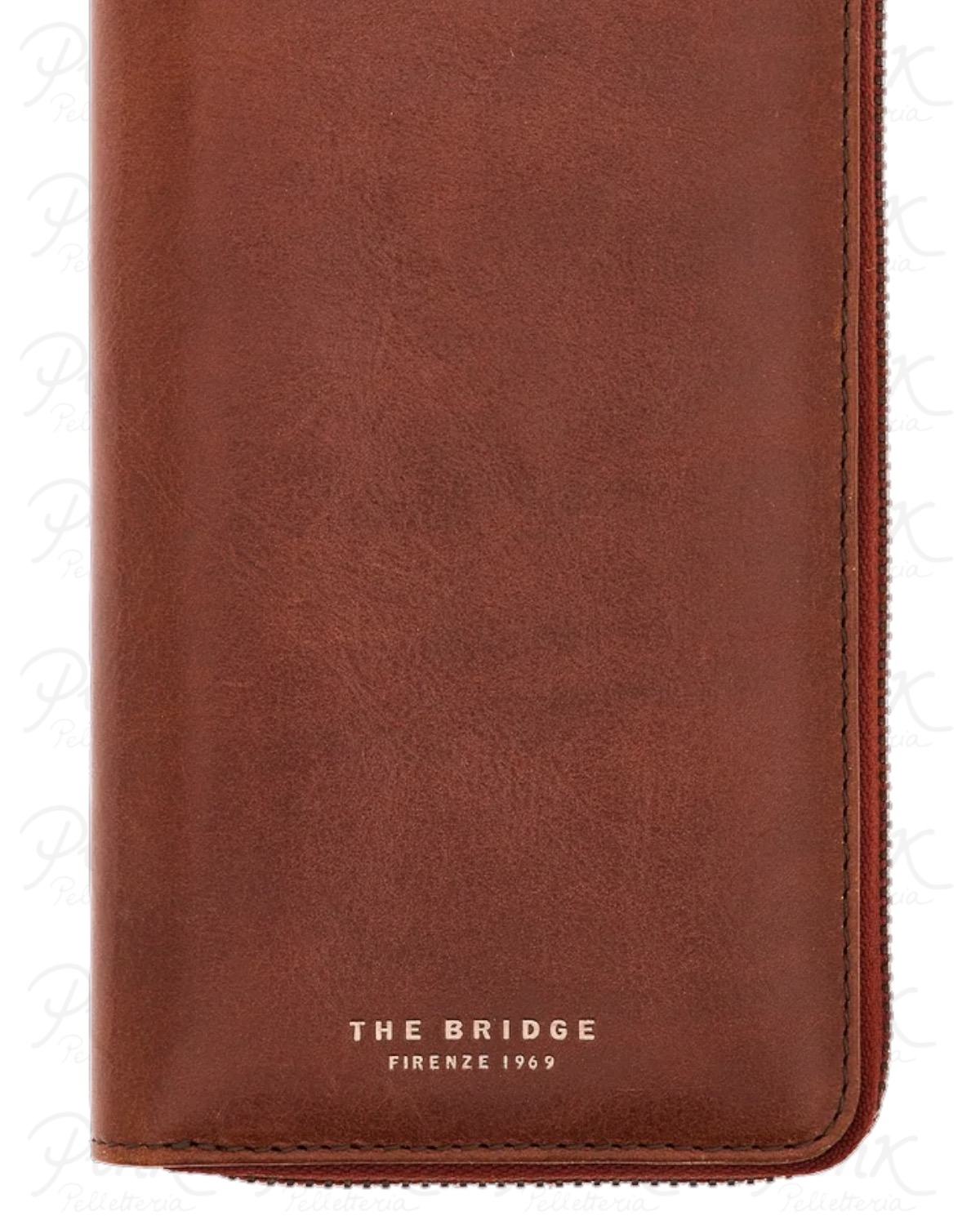 THE BRIDGE Man Lupo Vertical Zip Around 01324601-1A Marrone - immagine 3