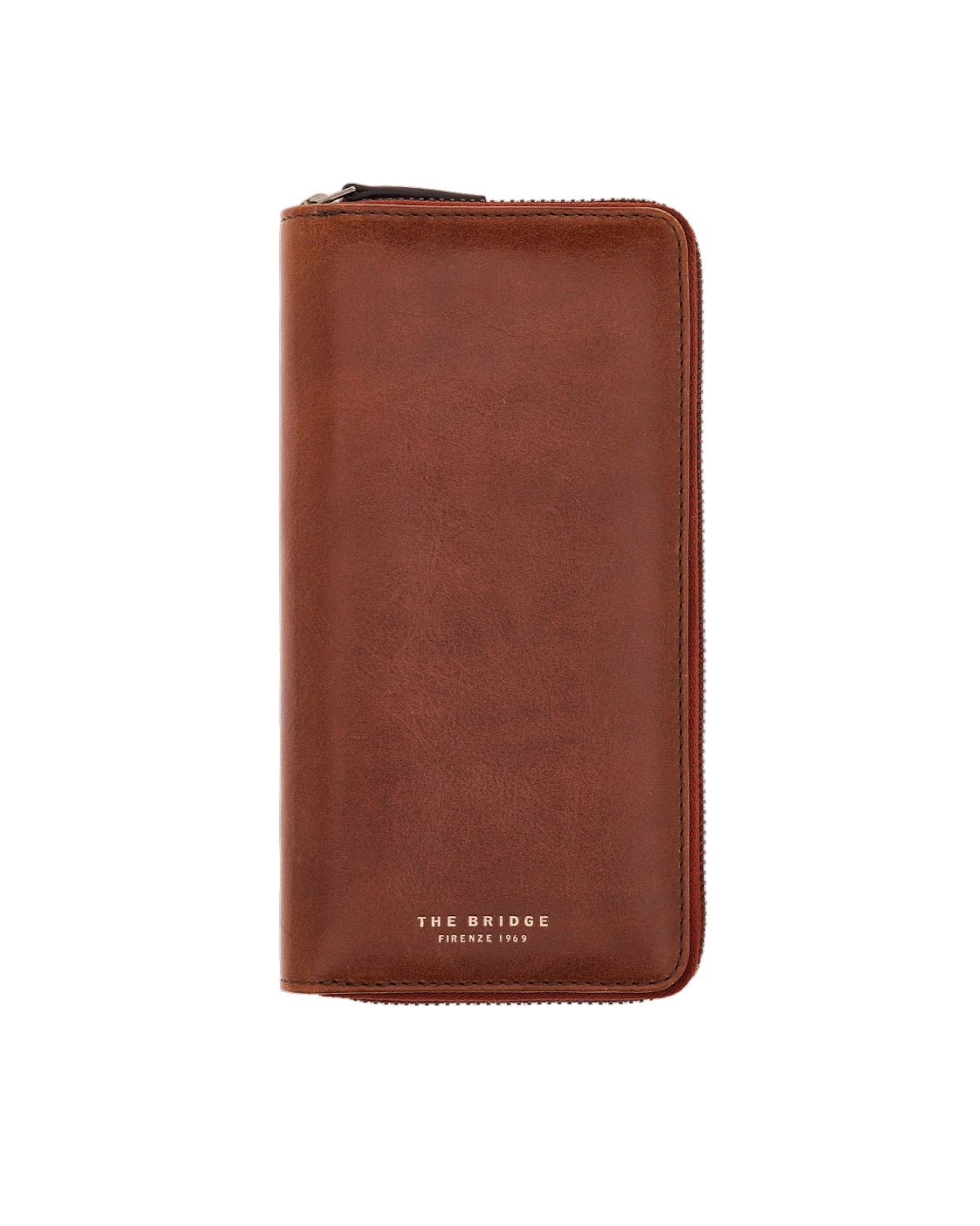 THE BRIDGE Man Lupo Vertical Zip Around 01324601-1A Marrone