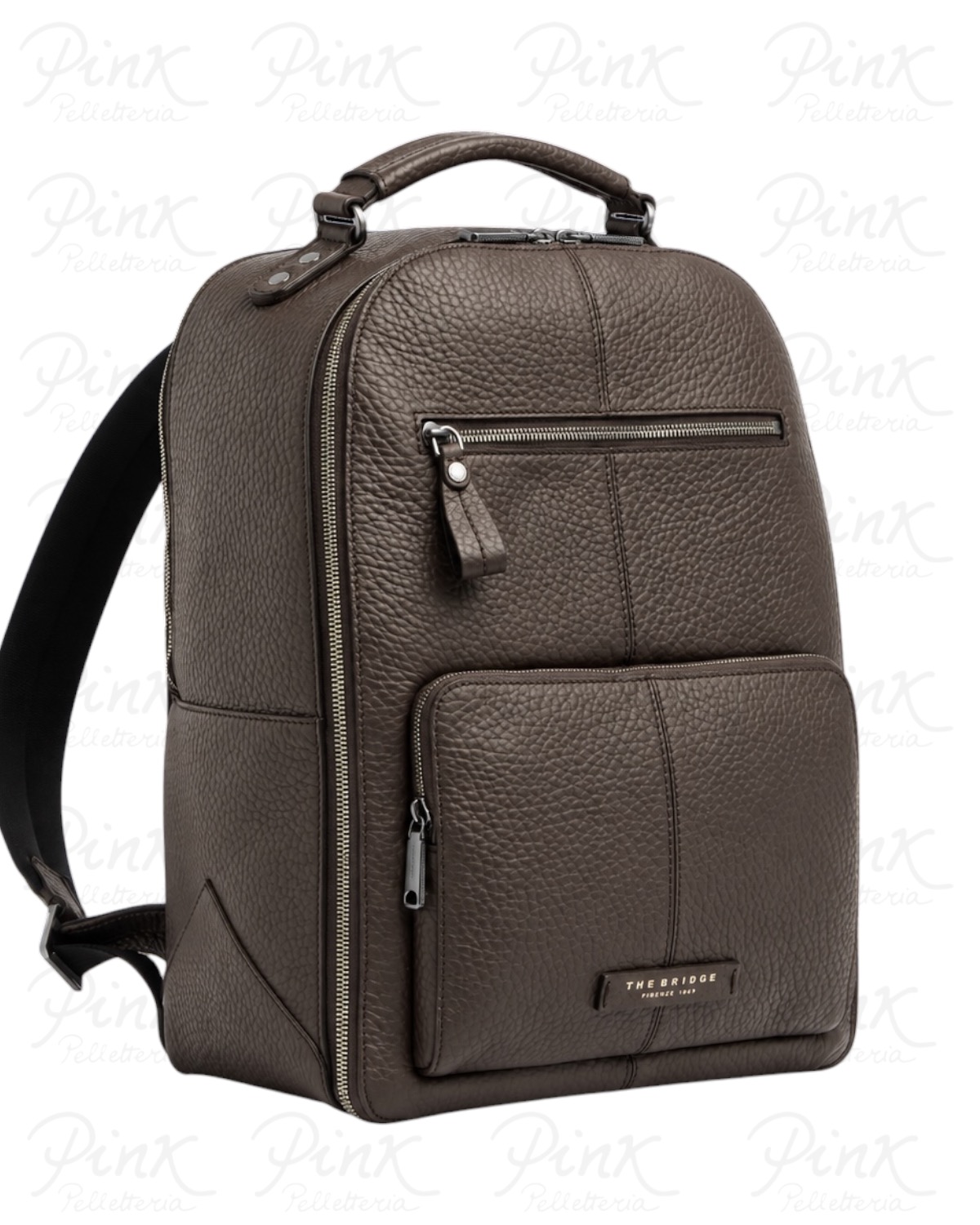 THE BRIDGE Man Manfredi Backpack 064726QQ-01Y Moka - immagine 3